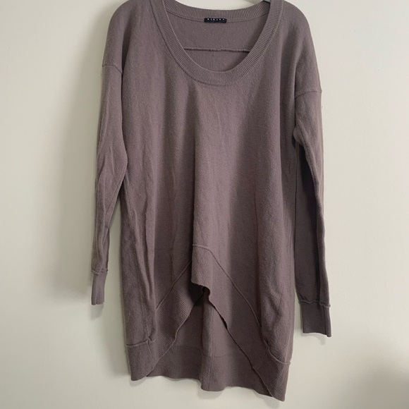 Sisley Sweaters - sisley oversized purple/gray sweater size small